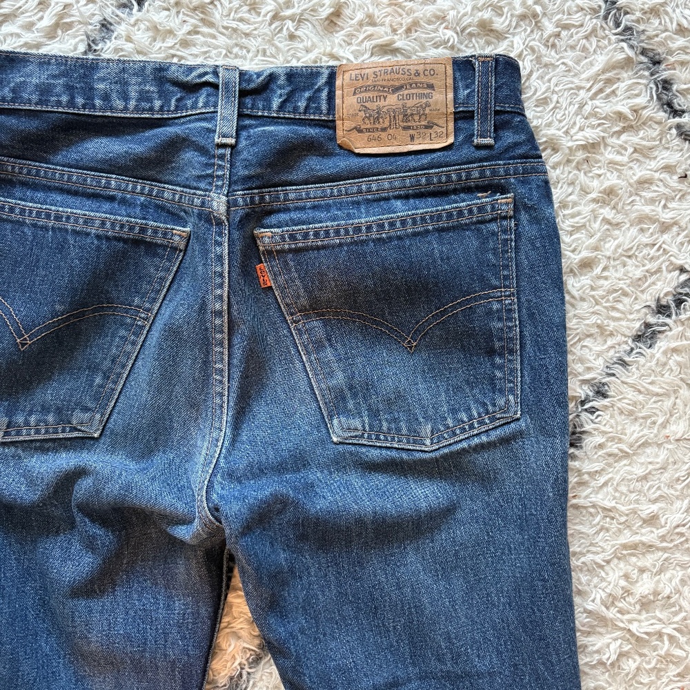Levi’s Vintage 646 Orange Tab Dark Wash Jeans